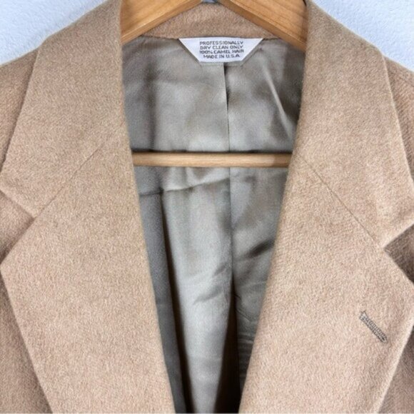 Vintage Hunt Valley Classic Men’s 100% Camel Hair Two Button Blazer Size 40s - Picture 3 of 10